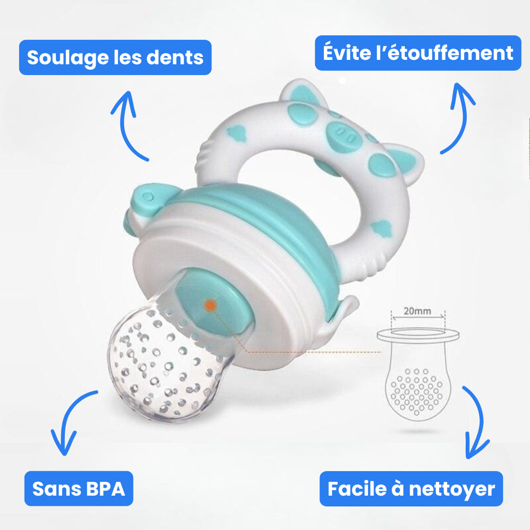 Denti-Fruit™ - Tétine pour goûter & soulager