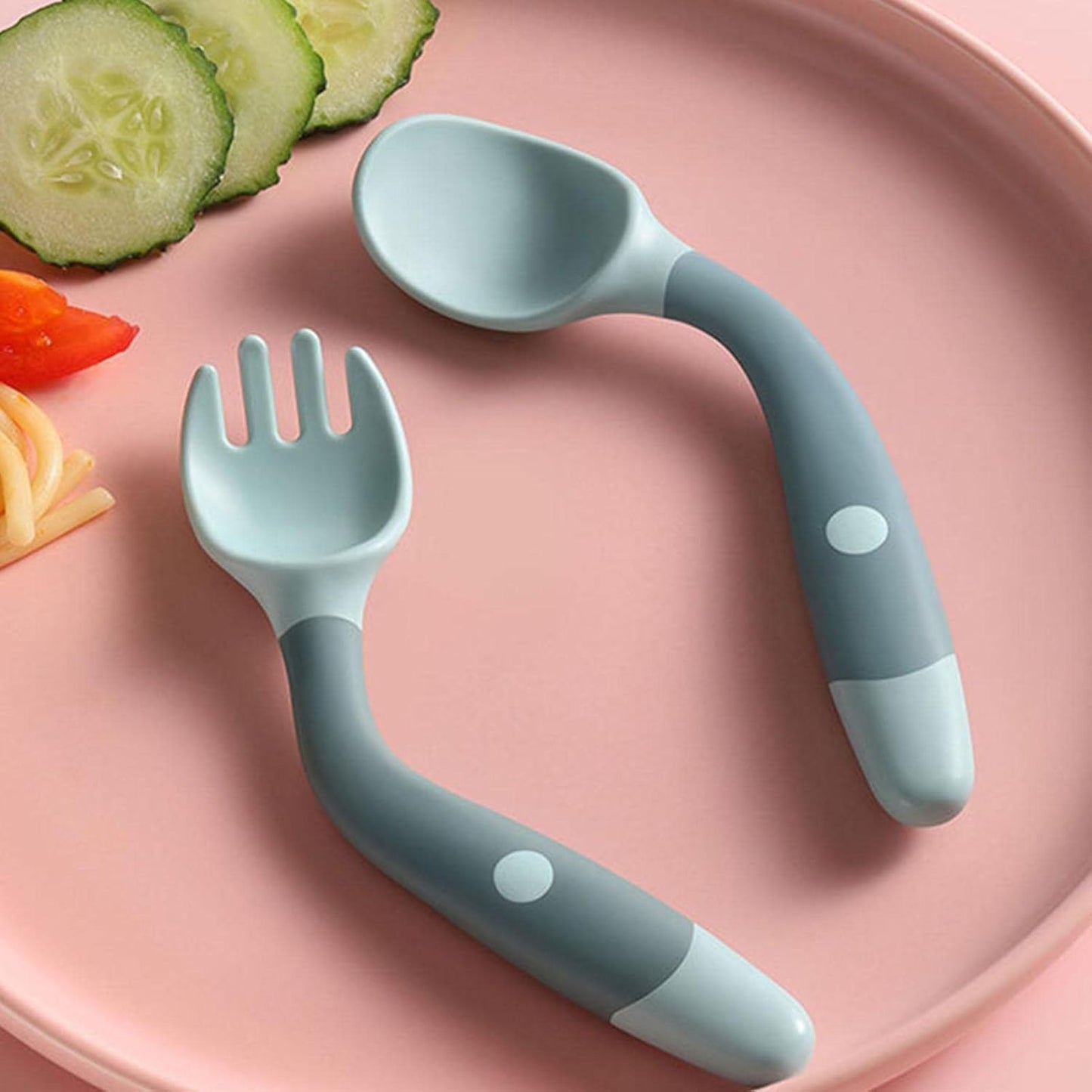 Fourchette & cuillère pliables - bébé apprend seul