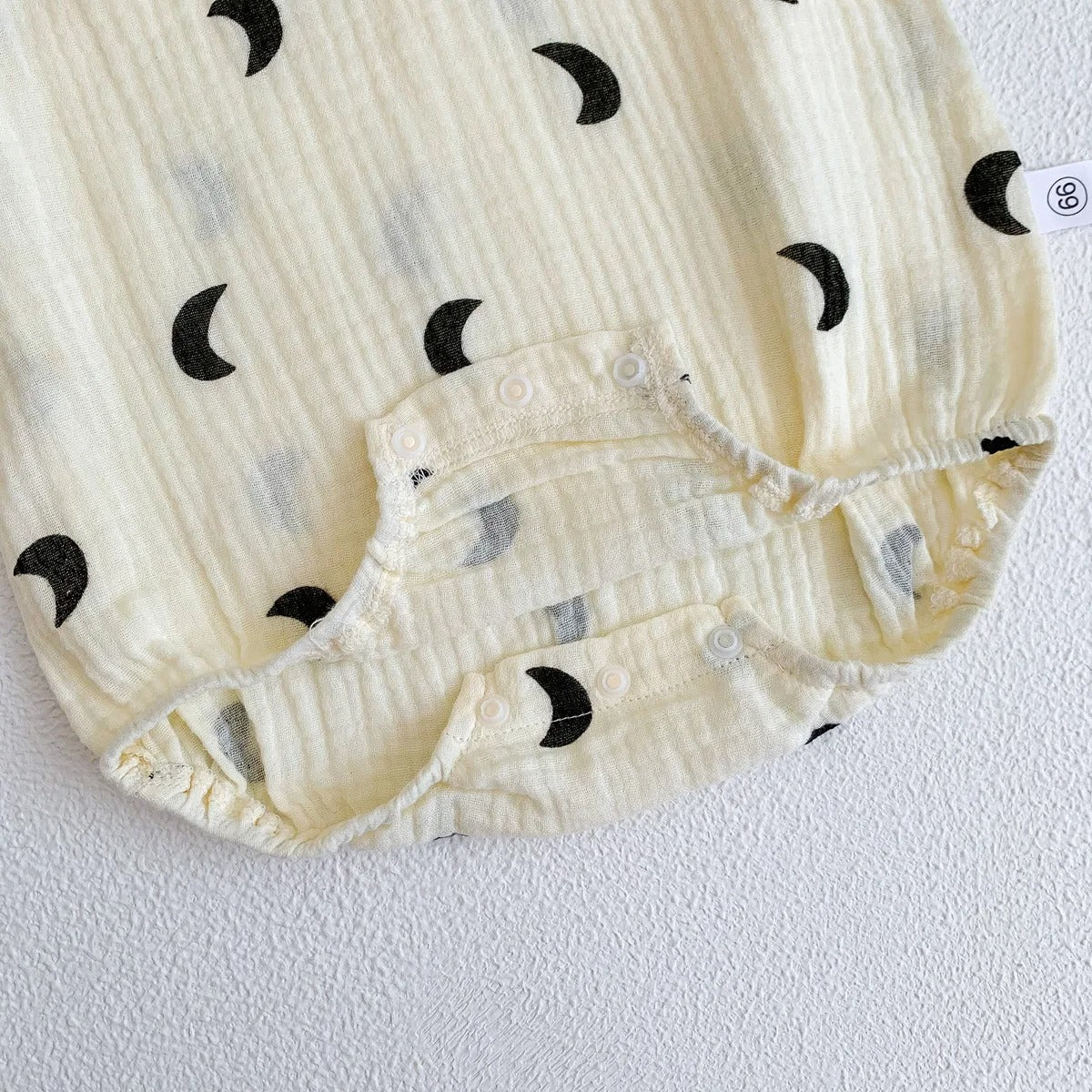 Body bébé sans manches gaze de coton à motifs