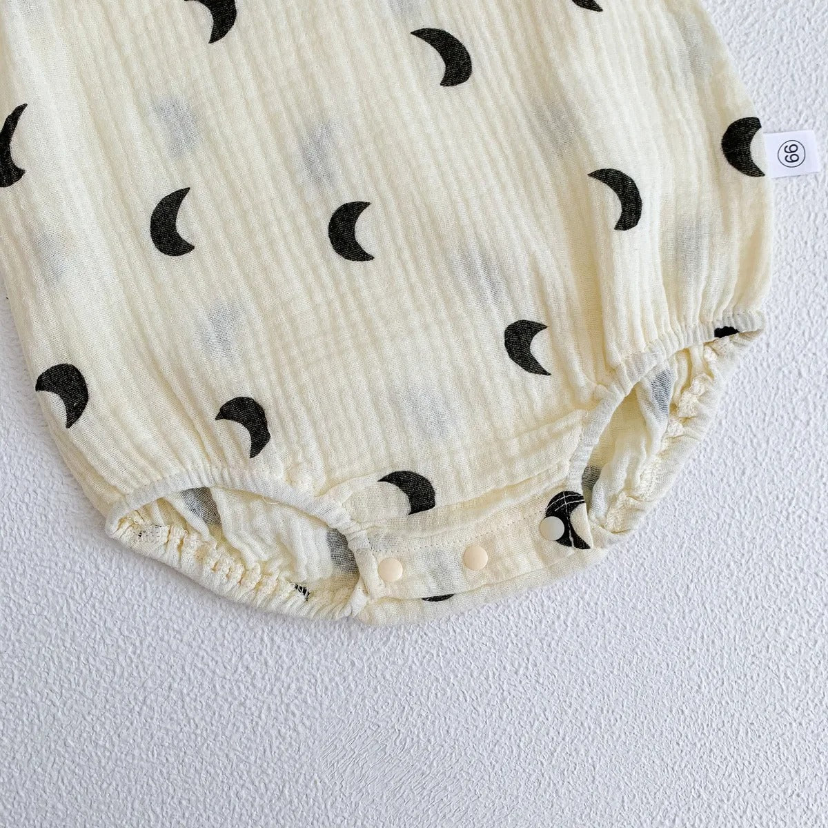 Body bébé sans manches gaze de coton à motifs