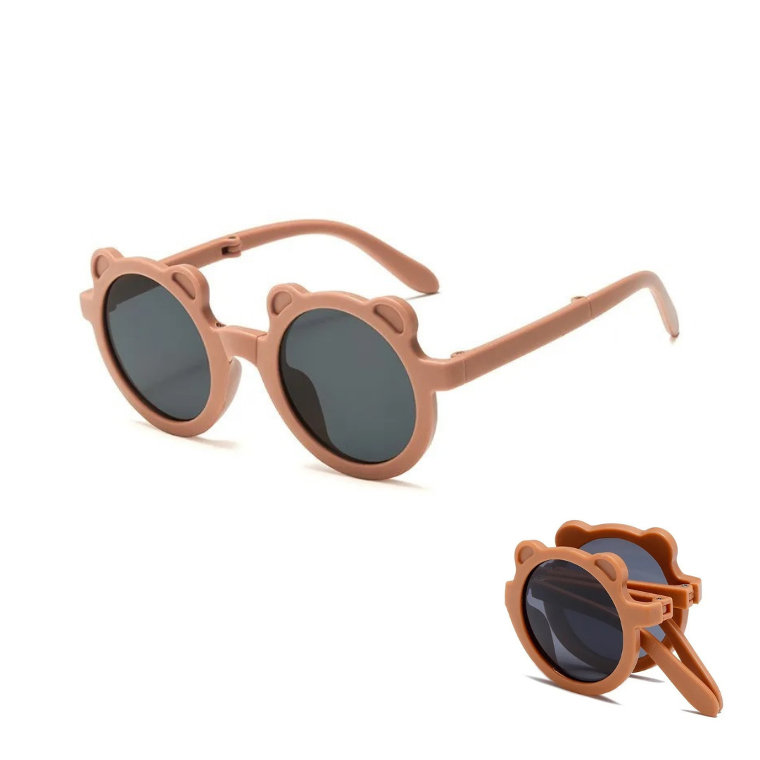 Lunettes de soleil bébé ours - Polarisées & pliables (0-3 ans)