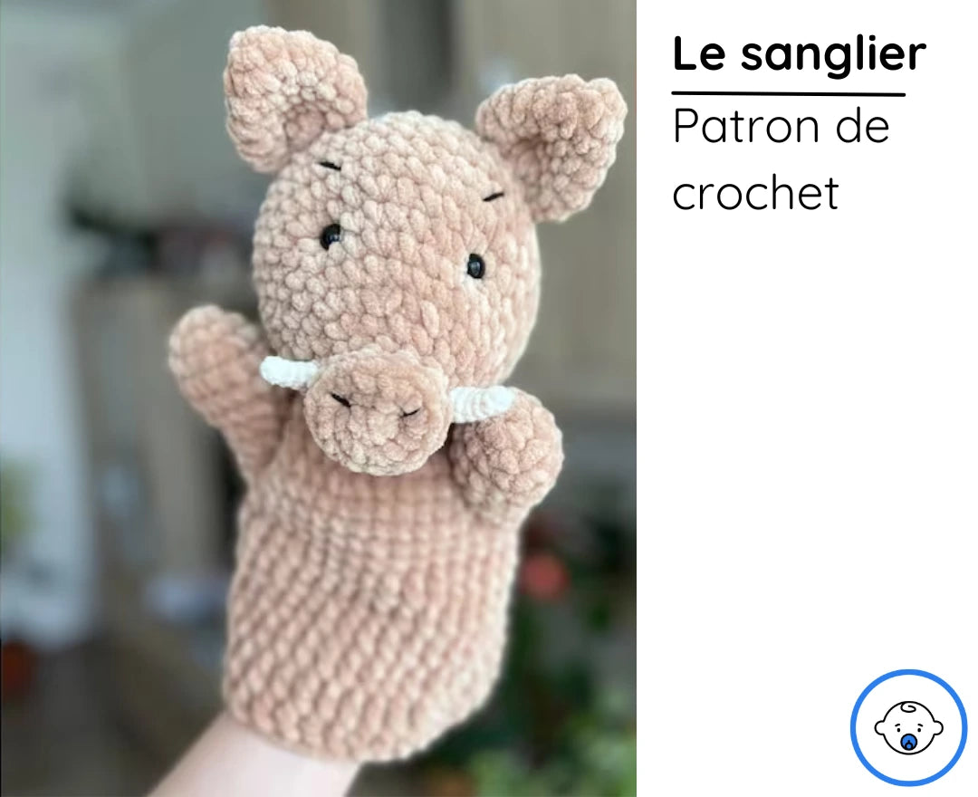 Marionnettes à main : Animaux de la forêt  - patrons de crochet