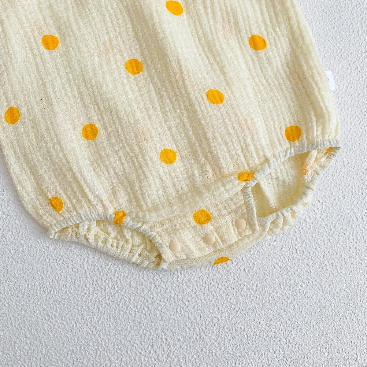 Body bébé sans manches gaze de coton à motifs