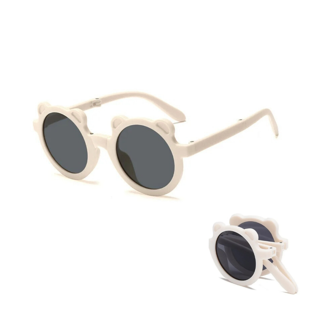 Lunettes de soleil bébé ours - Polarisées & pliables (0-3 ans)