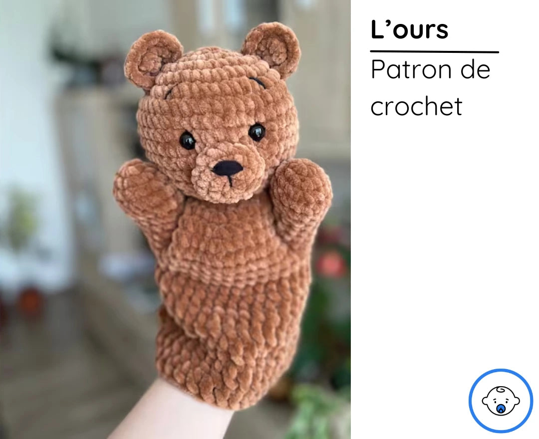 Marionnettes à main : Animaux de la forêt  - patrons de crochet