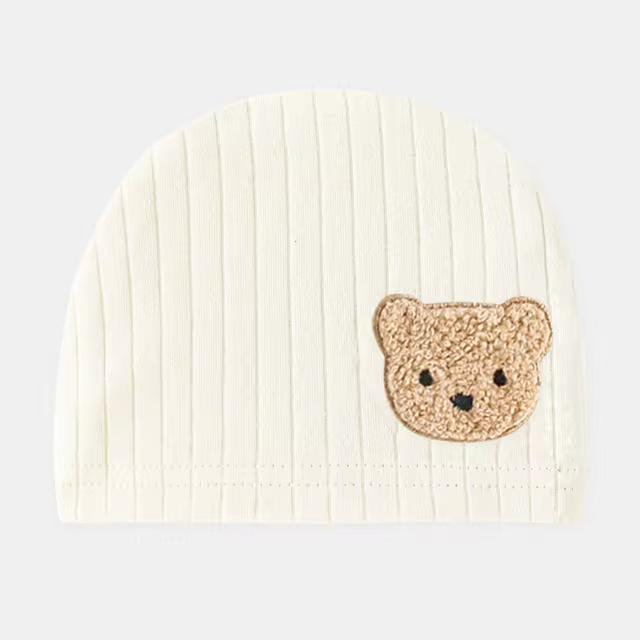 Bonnet nouveau né Ourson