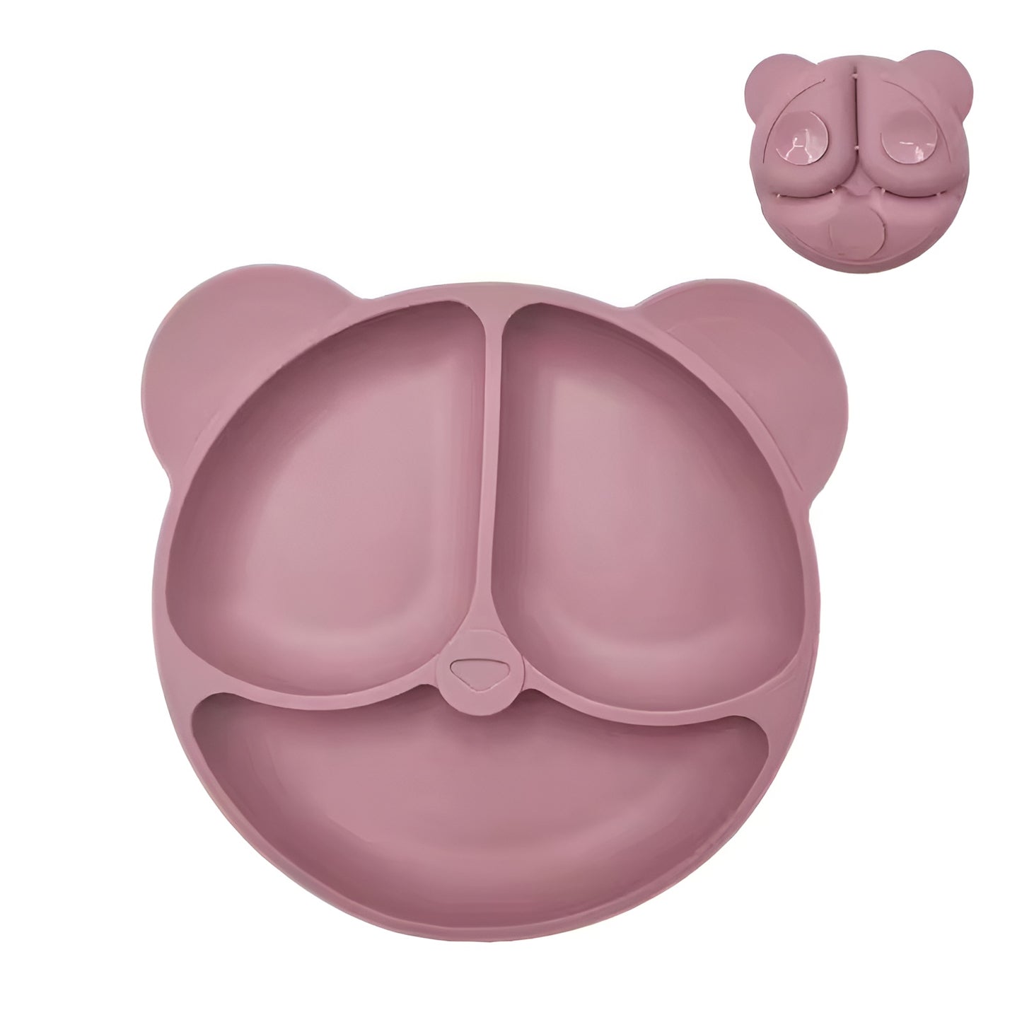 Assiette silicone avec ventouses - ours