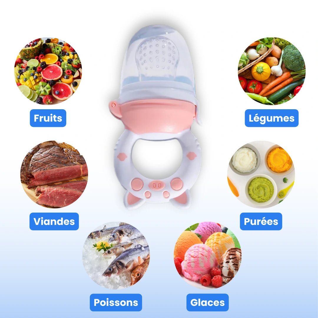 Denti-Fruit™ - Tétine pour goûter & soulager