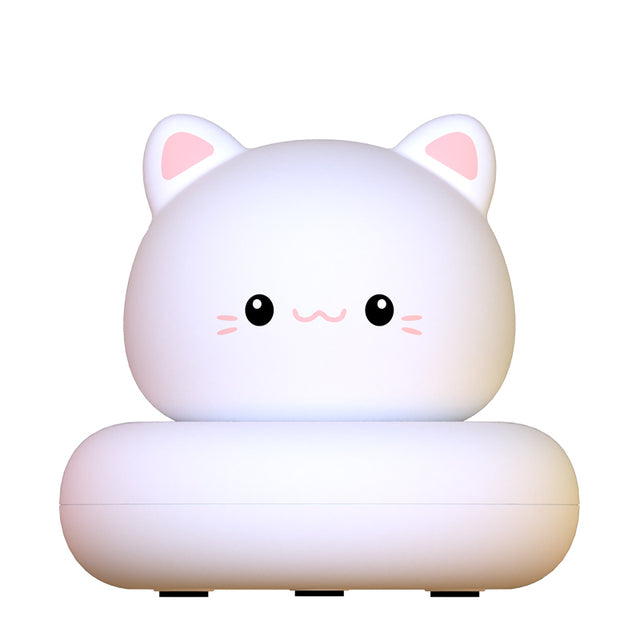 Petite veilleuse Élise le Chat blanc