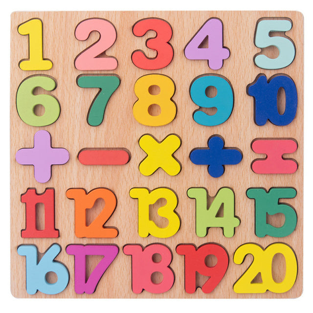 Puzzle chiffres Montessori - Apprentissage des chiffres