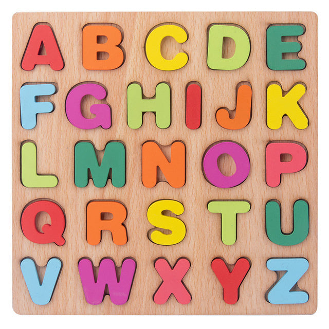 Puzzle lettres Montessori - Apprentissage de l'alphabet
