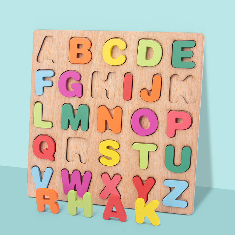 Puzzle lettres Montessori - Apprentissage de l'alphabet