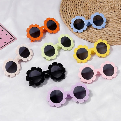 Lunettes de soleil bébé fleur - Polarisées, souples & avec sangle (0-3 ans)