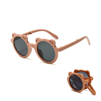 Lunettes de soleil bébé ours - Polarisées & pliables (0-3 ans)