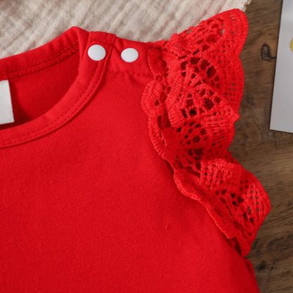Ensemble bébé body + robe chic motif pastèque & bandeau