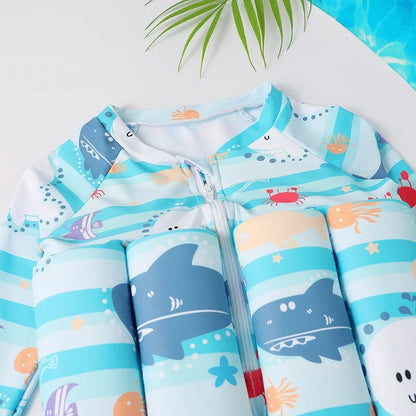 NageSûre™ - Maillot de bain flottant sécurisé & bonnet