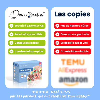 TourniBaby™ - Lot de 3 + Crabe interactif offert