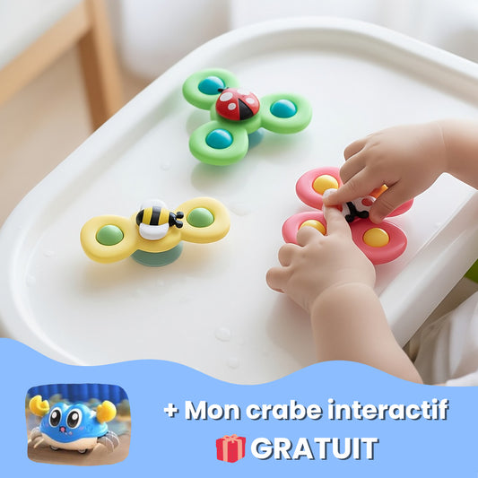 TourniBaby™ - Lot de 3 + Crabe interactif offert