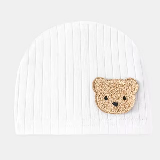 Bonnet nouveau né Ourson