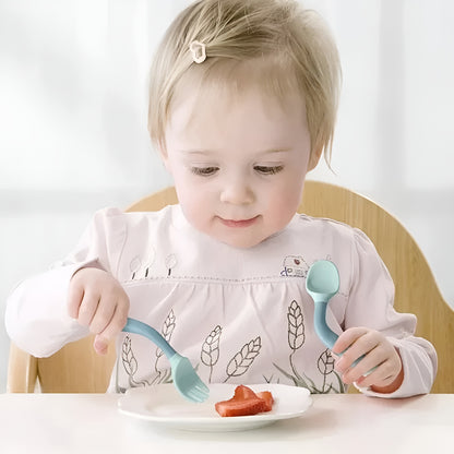Fourchette & cuillère pliables - bébé apprend seul