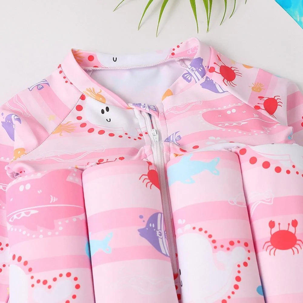NageSûre™ - Maillot de bain flottant sécurisé & bonnet
