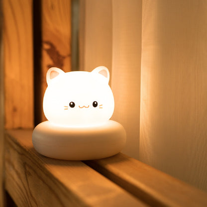Petite veilleuse Élise le Chat blanc